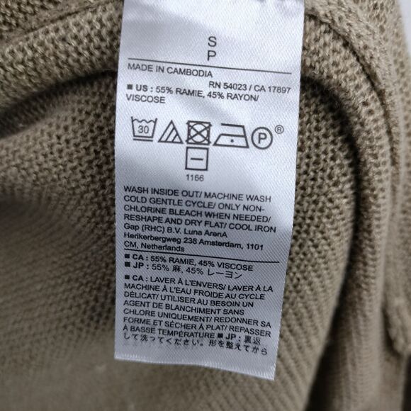 Banana Republic Duster Sweater Womens Small Brown Long Open Cardigan Luxury NEW - Picture 13 of 16